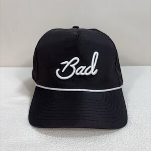 Bad Birdie Rope Golf Hat Men's One Size Black  Embroidery Snap Back